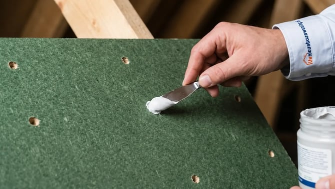 Groene zolderplaten